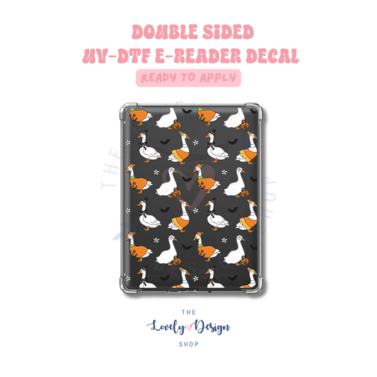 Spooky Goose - UV DTF E-Reader Decal - Aug 8