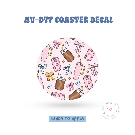 Drinks - UV DTF Coaster Decal - May 2