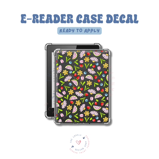Fruit Flowers - UV DTF E-Reader Decal - Feb 12