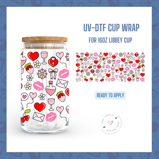 Valentine - UV DTF 16 oz Libbey Cup Wrap - Jan 6