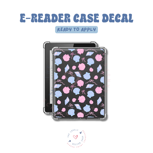 Coquette Shells - UV DTF E-Reader Decal - Apr 23