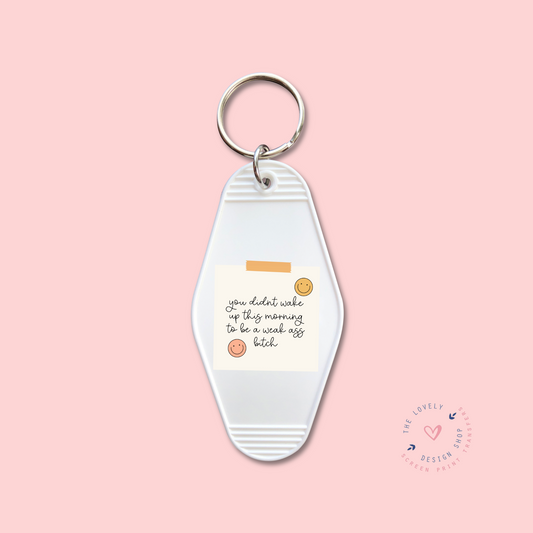 Morning Note -  Keychain UV DTF Decal - Aug 12