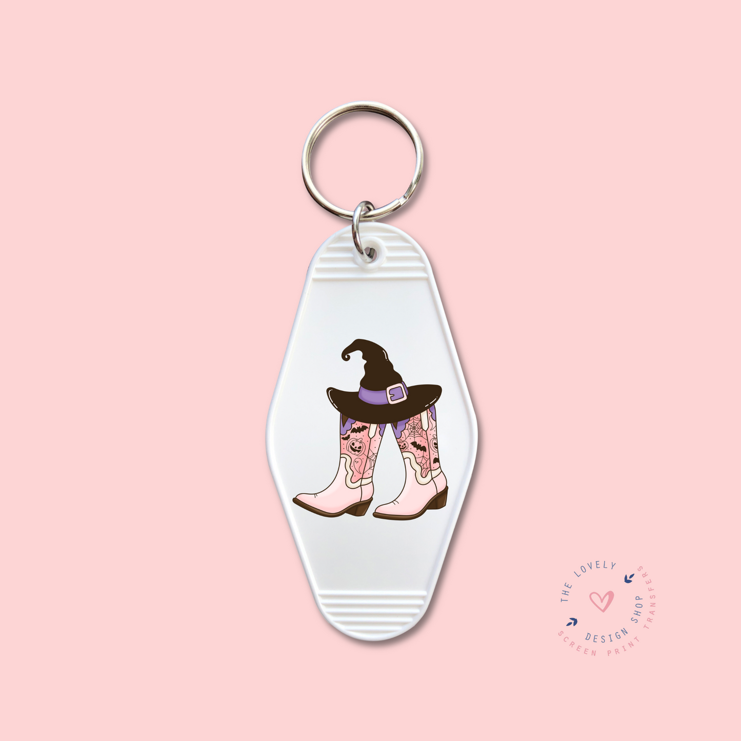 Witch Cowgirl Boots -  Keychain UV DTF Decal - Sep 3