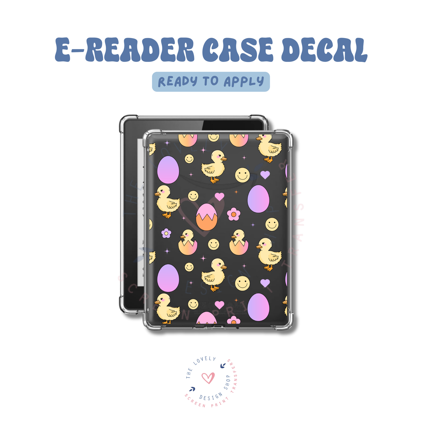 Easter Chicks - UV DTF E-Reader Decal - Feb 24