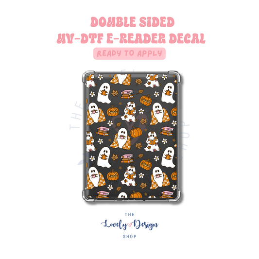 Cozy Ghosties - UV DTF E-Reader Decal - July 24