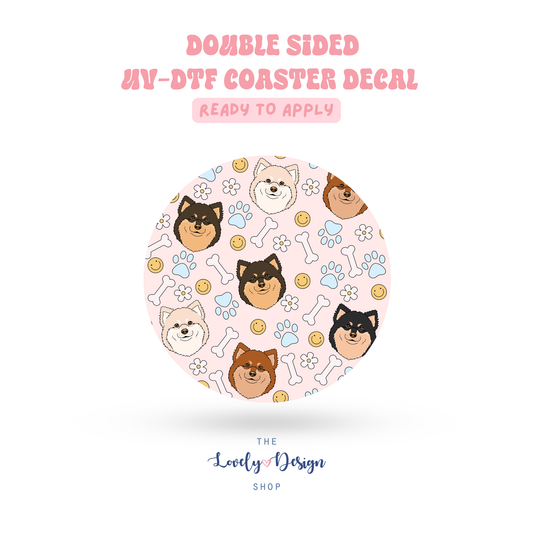 Lap Dog - UV DTF Coaster Decal - Aug 27