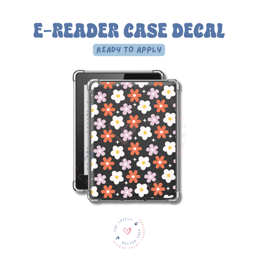 Flower Night - UV DTF E-Reader Decal - Feb 19