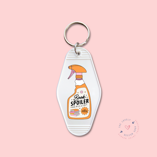 Book Spoiler Repellent -  Keychain UV DTF Decal - Oct 15