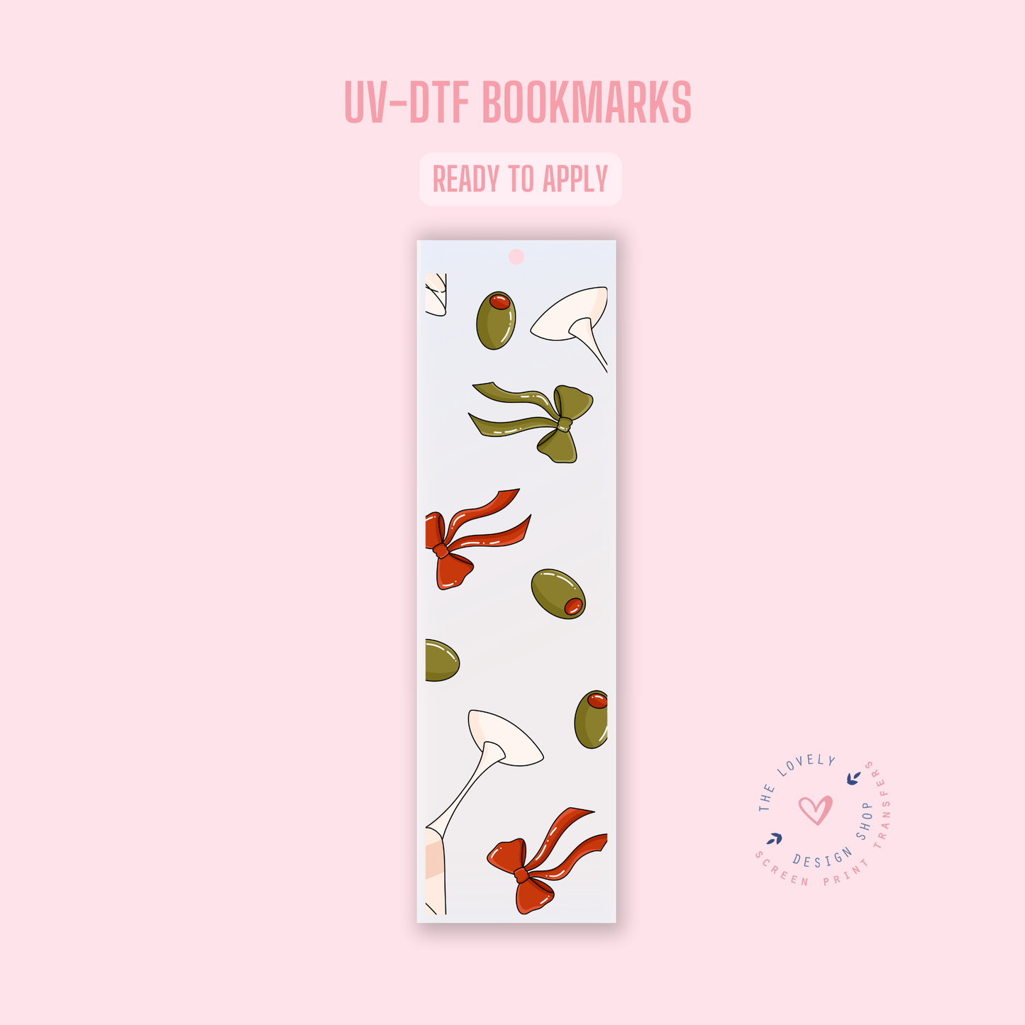 Dirty Martini - UV DTF Bookmark Decal - Jan 14