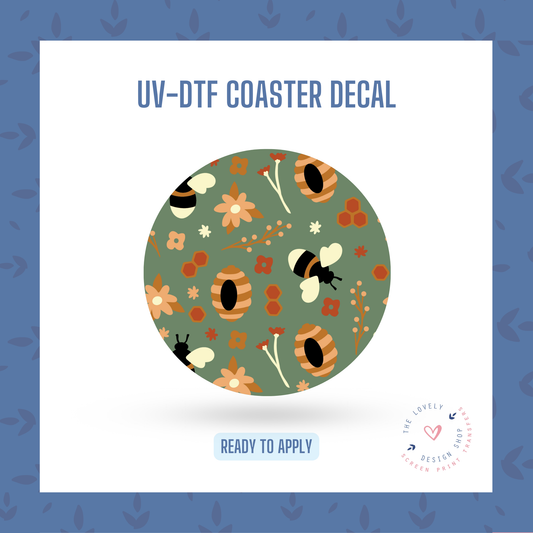Fall Honey - UV DTF Coaster Decal - Sep 9