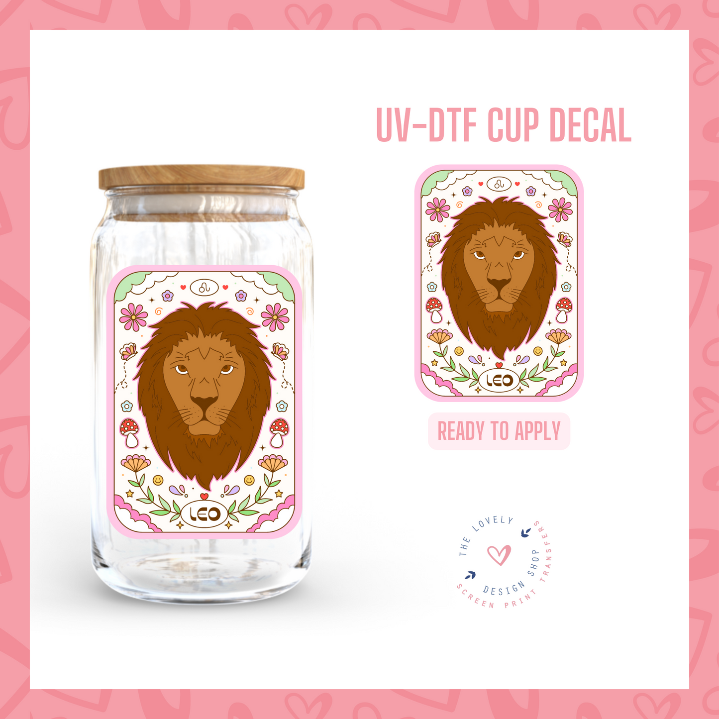 Zodiac Signs Tarot Cards - UV DTF Cup Decal (Ready to Ship) May 20