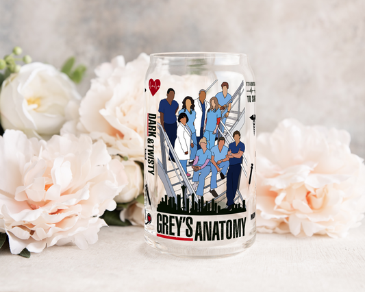 Anatomy Crew - UV DTF 16 oz Libbey Cup Wrap (Ready to Ship)