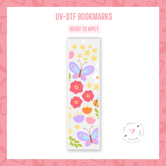 Floral Spring - UV DTF Bookmark Decal - Jan 20