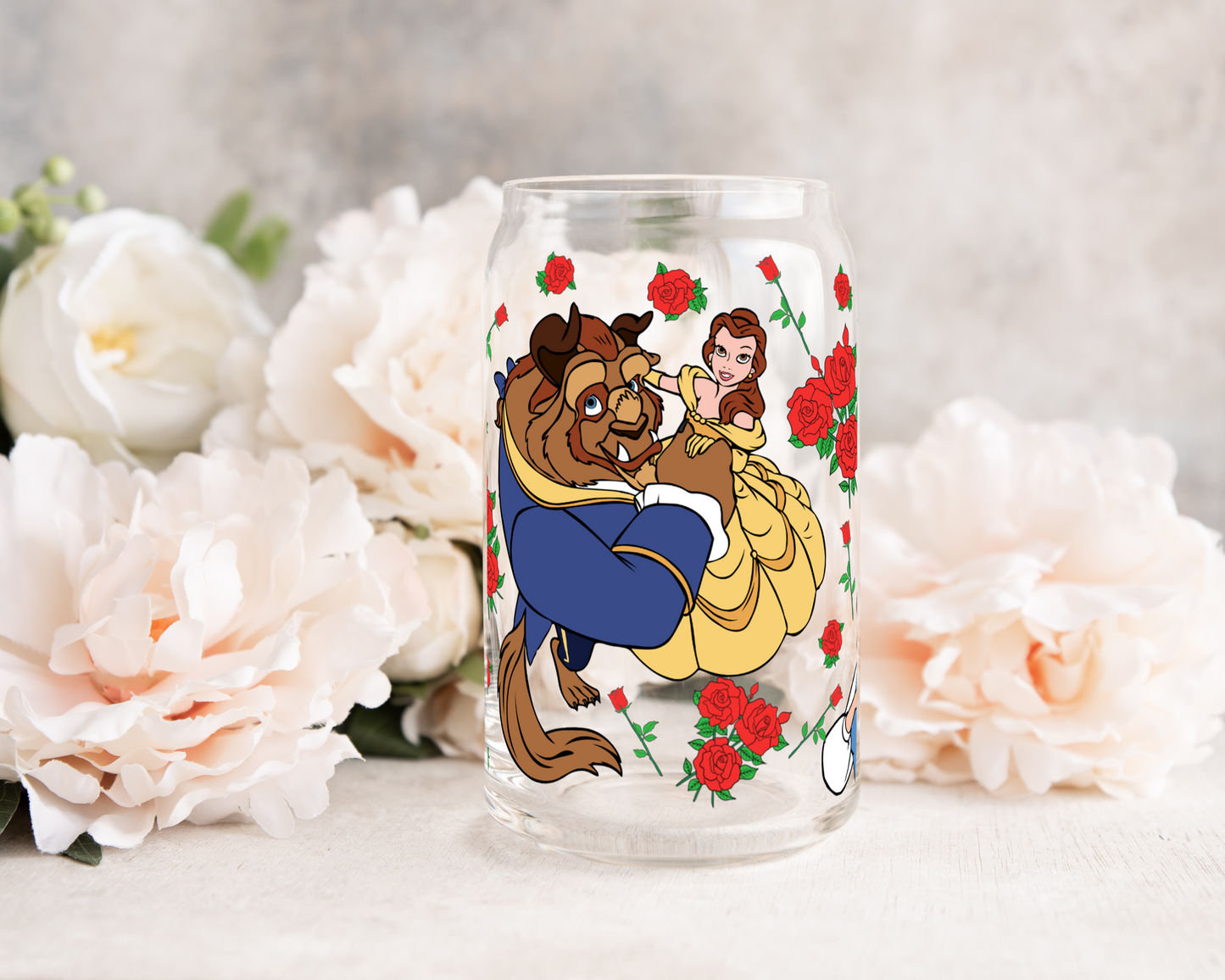 Beautiful Girl - UV DTF 16 oz Libbey Cup Wrap (Ready to Ship)