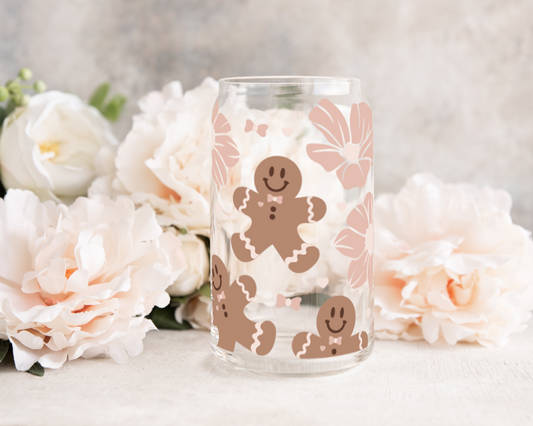 Boho Ginger Cookies - UV DTF 16 oz Libbey Cup Wrap (Ready to Ship)