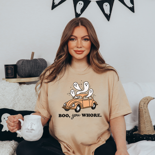 Boo, You Whore - FULL COLOR DTF TRANSFER (Ready to Ship)