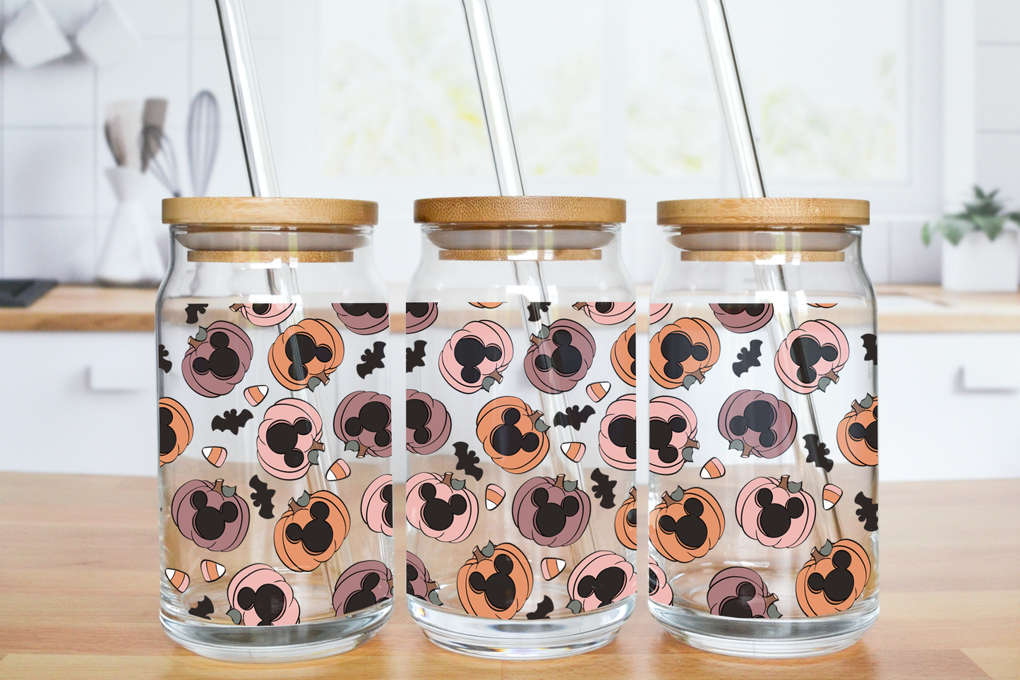 Craved Pumpkin Mouse - UV DTF 16 oz Libbey Cup Wrap (Ready to Ship)