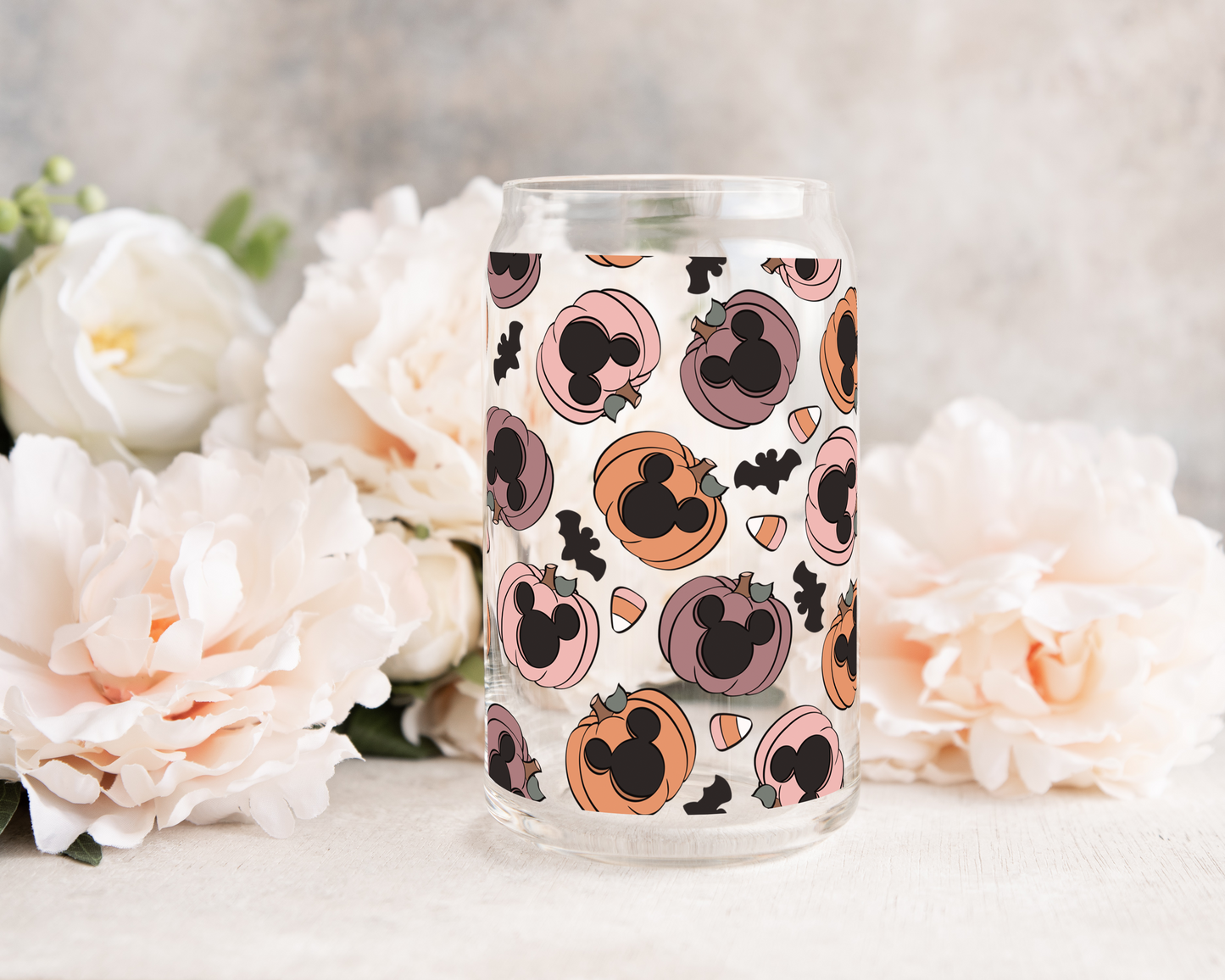 Craved Pumpkin Mouse - UV DTF 16 oz Libbey Cup Wrap (Ready to Ship)