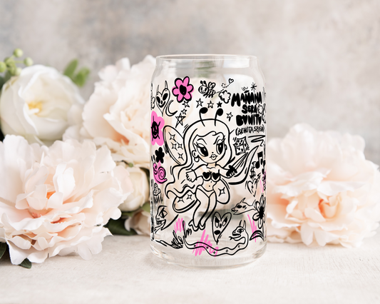 Evil Bichota Season - UV DTF 16 oz Libbey Cup Wrap (Ready to Ship)