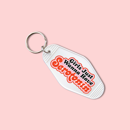 Girls Just Wanna Have Serotonin (Set of 5) -  Keychain UV DTF Decal