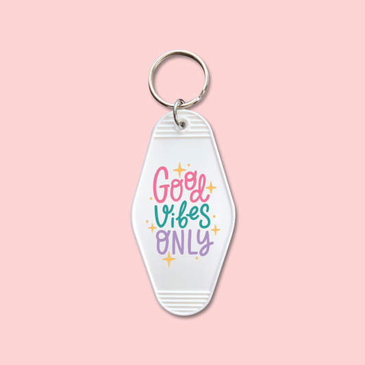 Good VIbes Only (Set of 5) -  Keychain UV DTF Decal