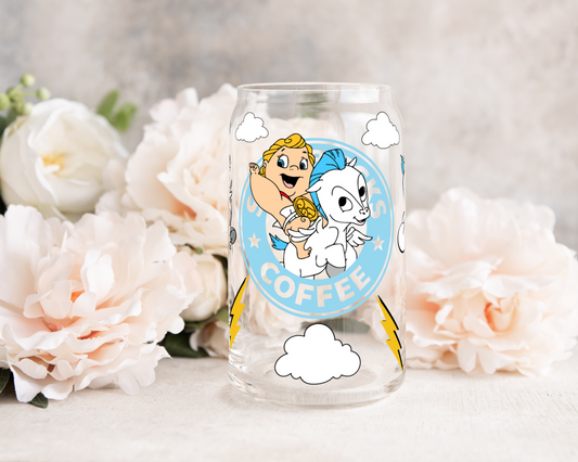 Greek Baby Hero - UV DTF 16 oz Libbey Cup Wrap (Ready to Ship)