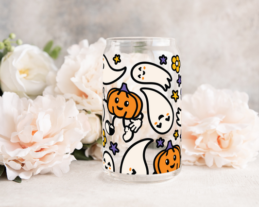 Halloween Hip - UV DTF 16 oz Libbey Cup Wrap (Ready to Ship)