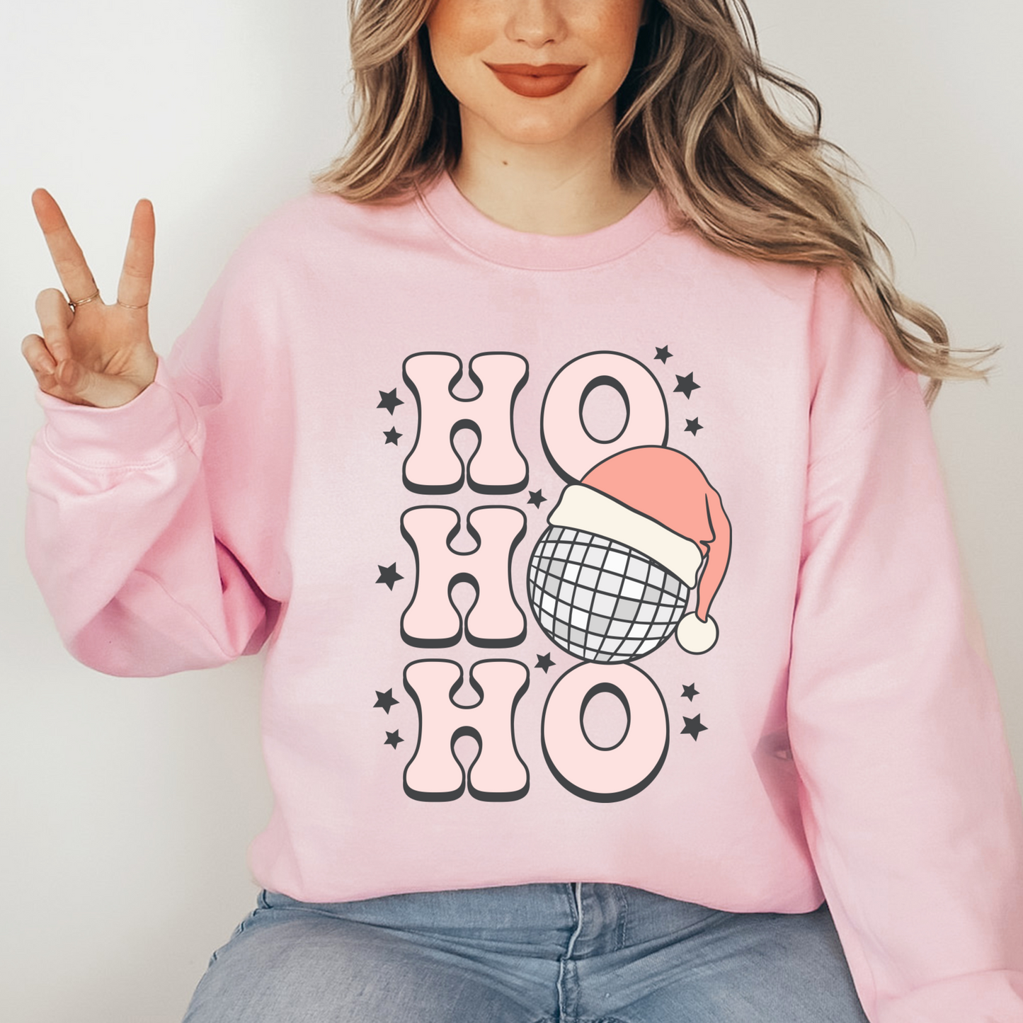 Ho Ho Ho Disco - FULL COLOR DTF TRANSFER (Ready to Ship)