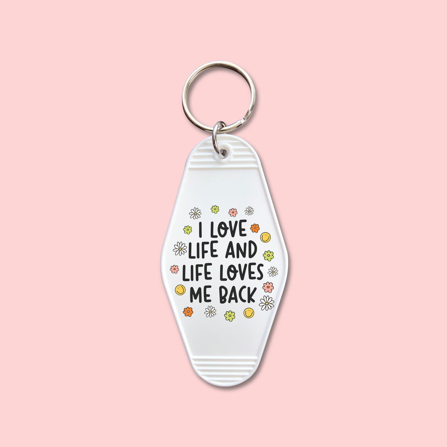 I Love Life And Life Loves Me Back (Set of 5) -  Keychain UV DTF Decal