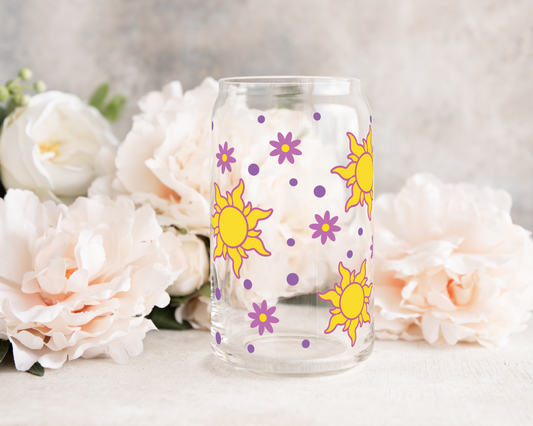Magical Sun - UV DTF 16 oz Libbey Cup Wrap (Ready to Ship)