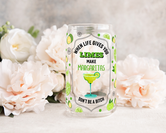 Margarita Label - UV DTF 16 oz Libbey Cup Wrap (Ready to Ship)