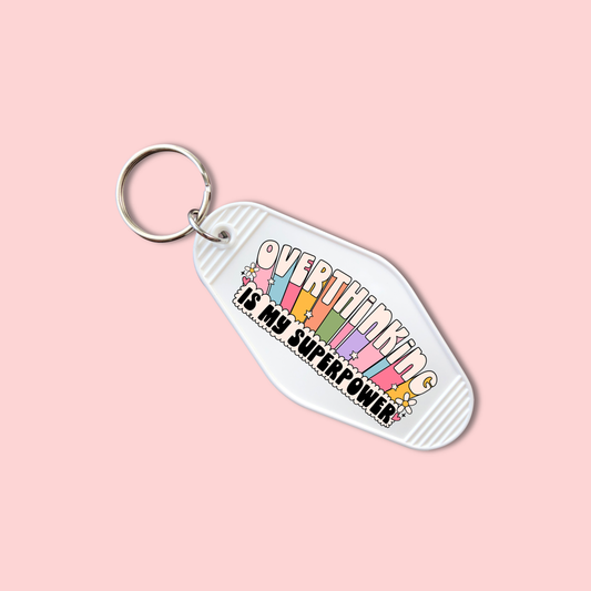 Overthinking Is My Superpower (Set of 5) -  Keychain UV DTF Decal