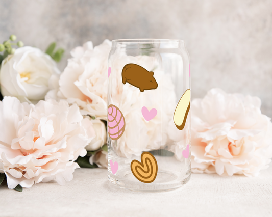 Pan Dulce - UV DTF 16 oz Libbey Cup Wrap (Ready to Ship)