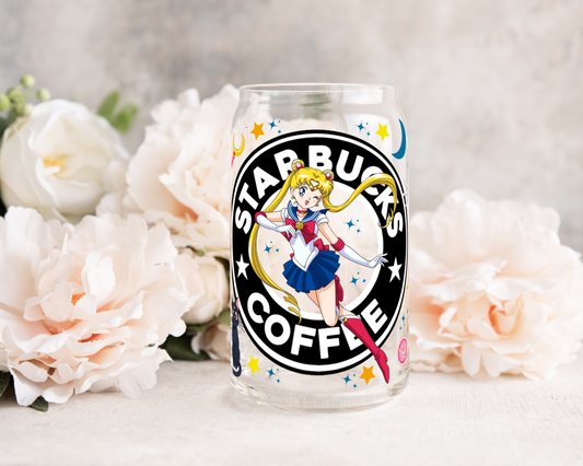 Pretty Guardian - UV DTF 16 oz Libbey Cup Wrap (Ready to Ship)