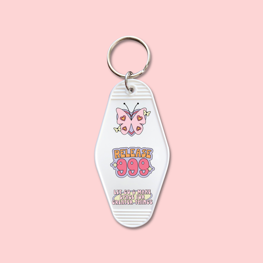 Release 999 (Set of 5) -  Keychain UV DTF Decal