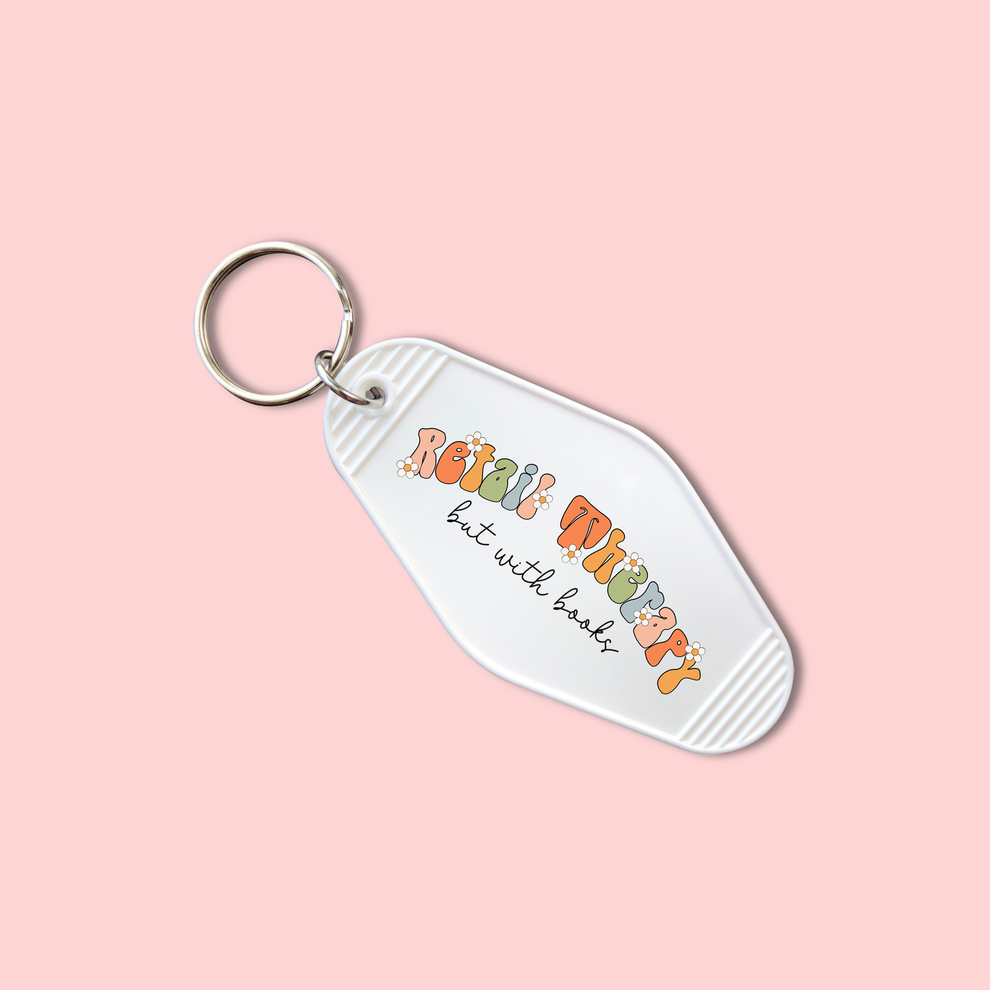 Retail Therapy But With Books (Set of 5) -  Keychain UV DTF Decal