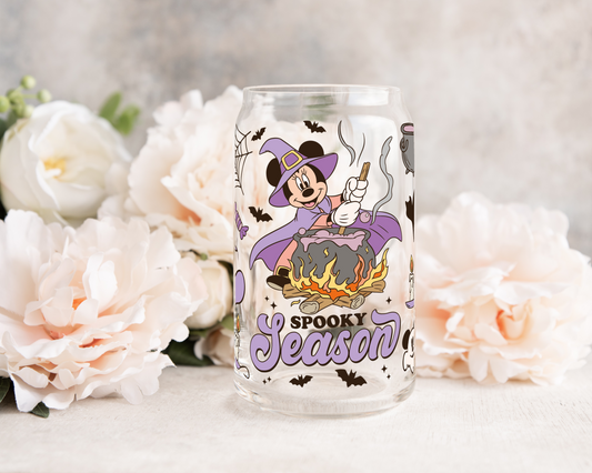 Spooky Season Girl - UV DTF 16 oz Libbey Cup Wrap (Ready to Ship)
