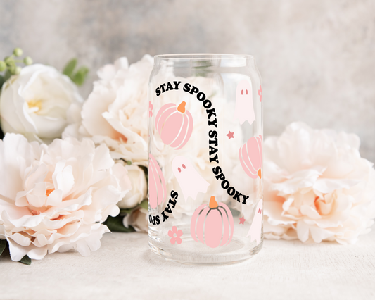 Stay Spooky - UV DTF 16 oz Libbey Cup Wrap (Ready to Ship)