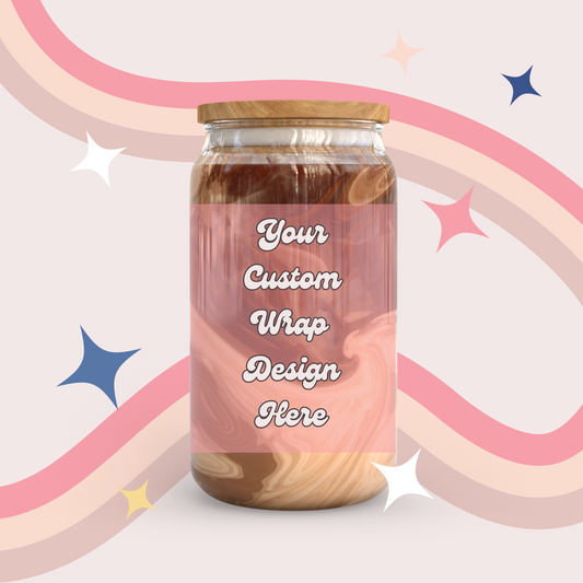 1000 pcs Custom Order UV DTF 16 oz Cup Wraps